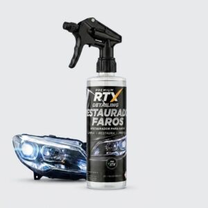 Producto RTX para recuperar brillo y transparencia en faros opacos en coches y motos