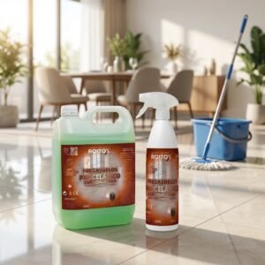 Fregasuelos porcelánico pH neutro. Producto para mantener el brillo del porcelánico.