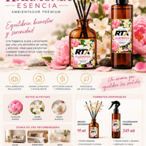 HARMONIA ESENCIA de RTX AROMAS en mikado y pulverizador